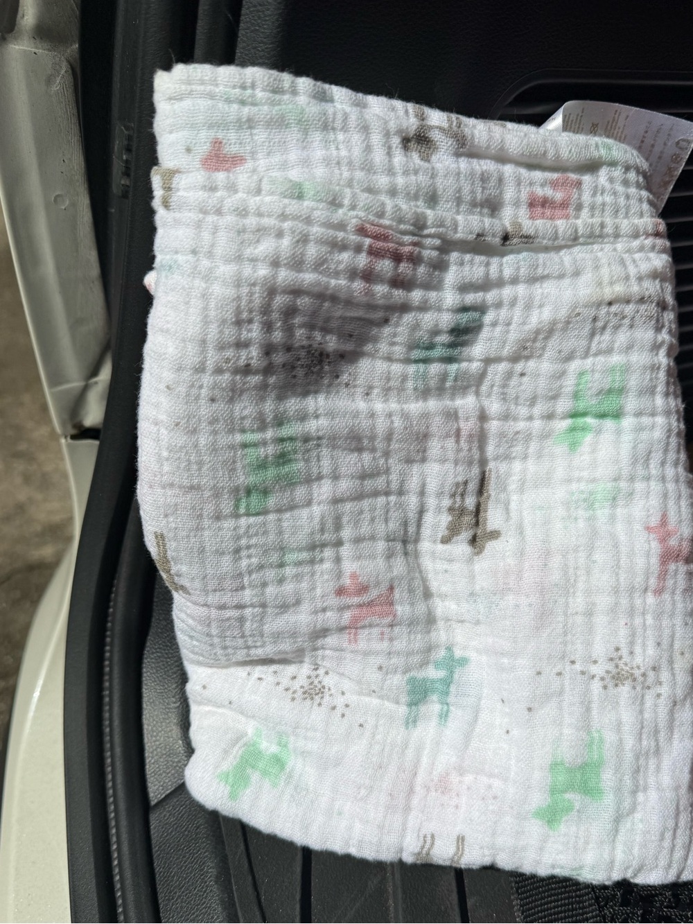 Aden and anais pastel deer muslin swaddle blanket
